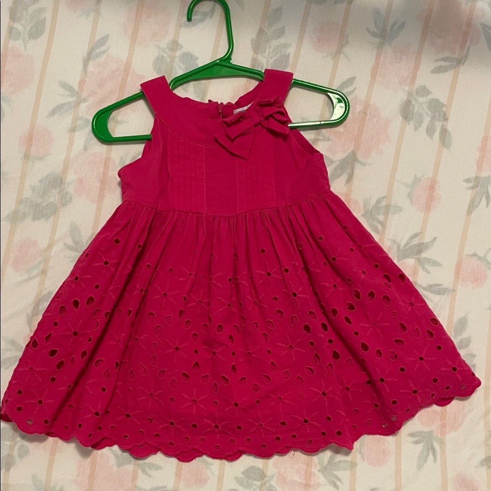 Mayoral Pink Eyelet Kids Dress